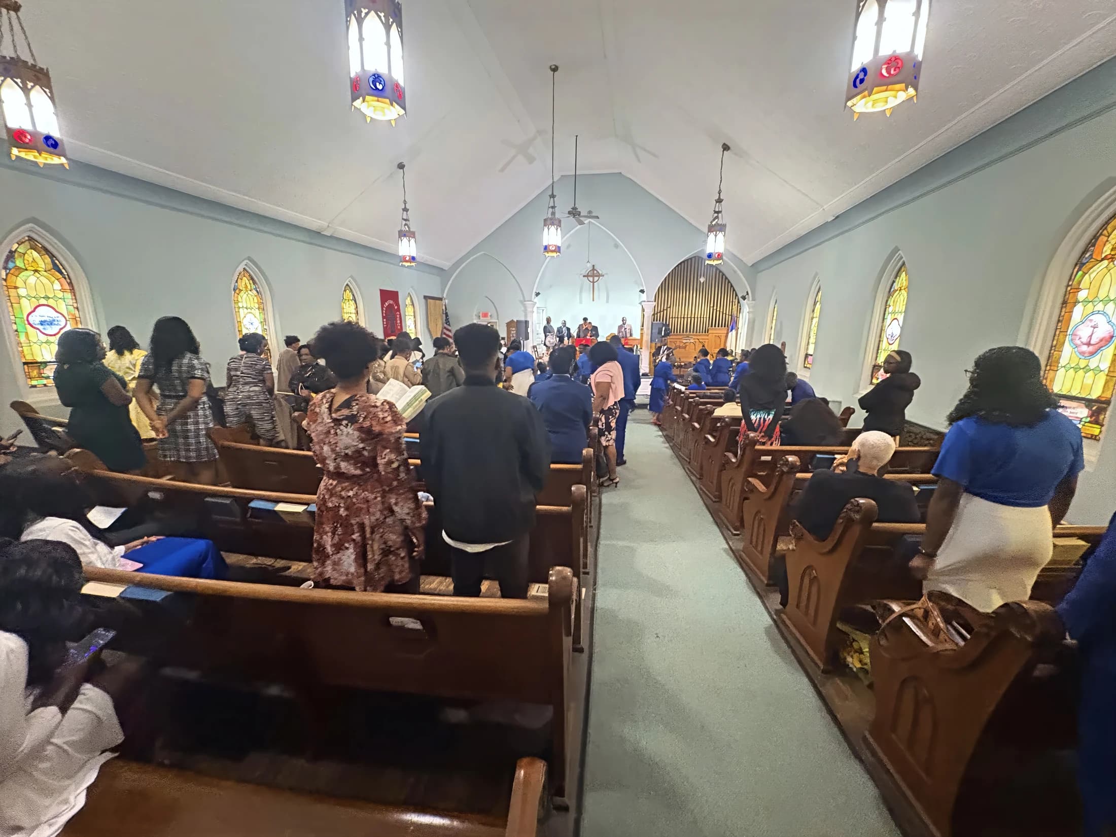 The EBRC congregation gathered for worship